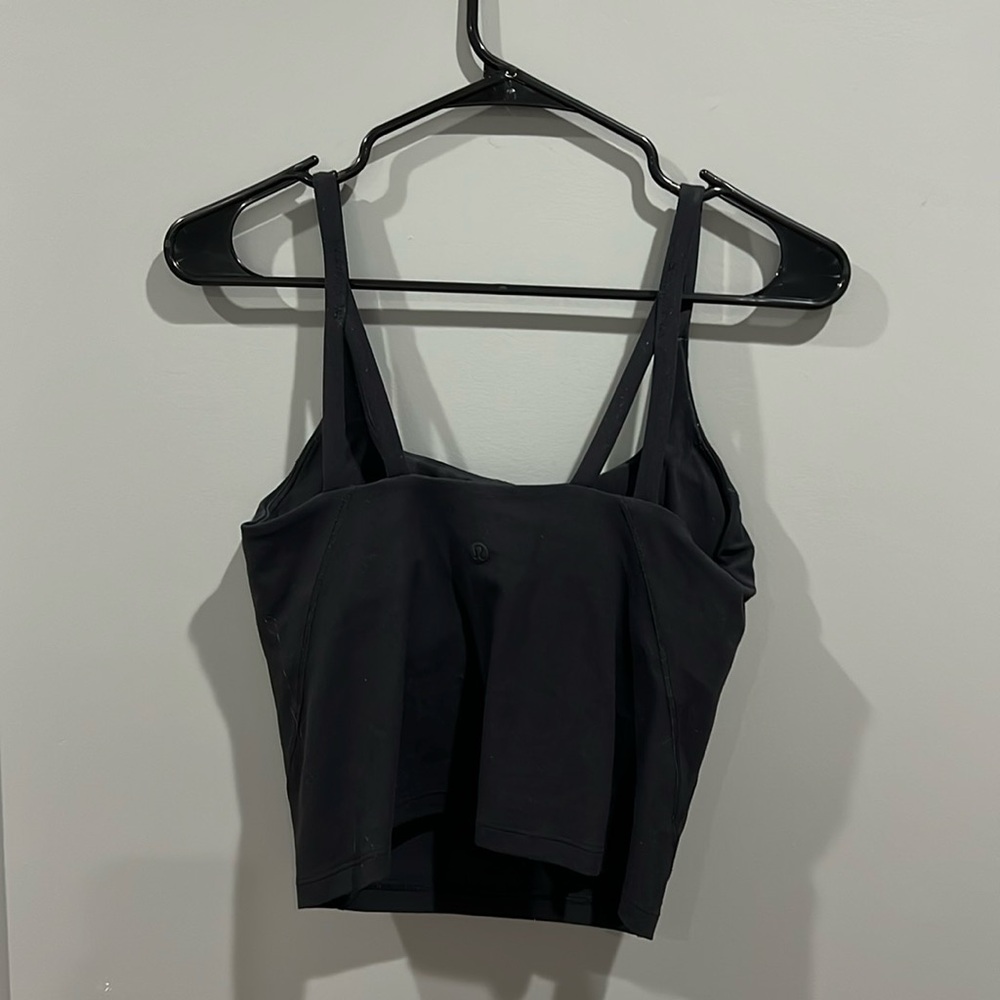 Nulu shelf tank Black tank top